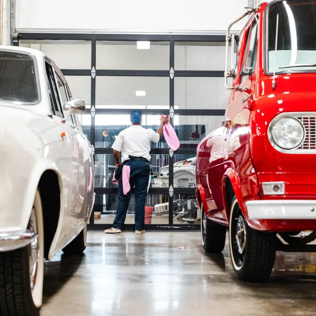 Pink's Windows on the glass